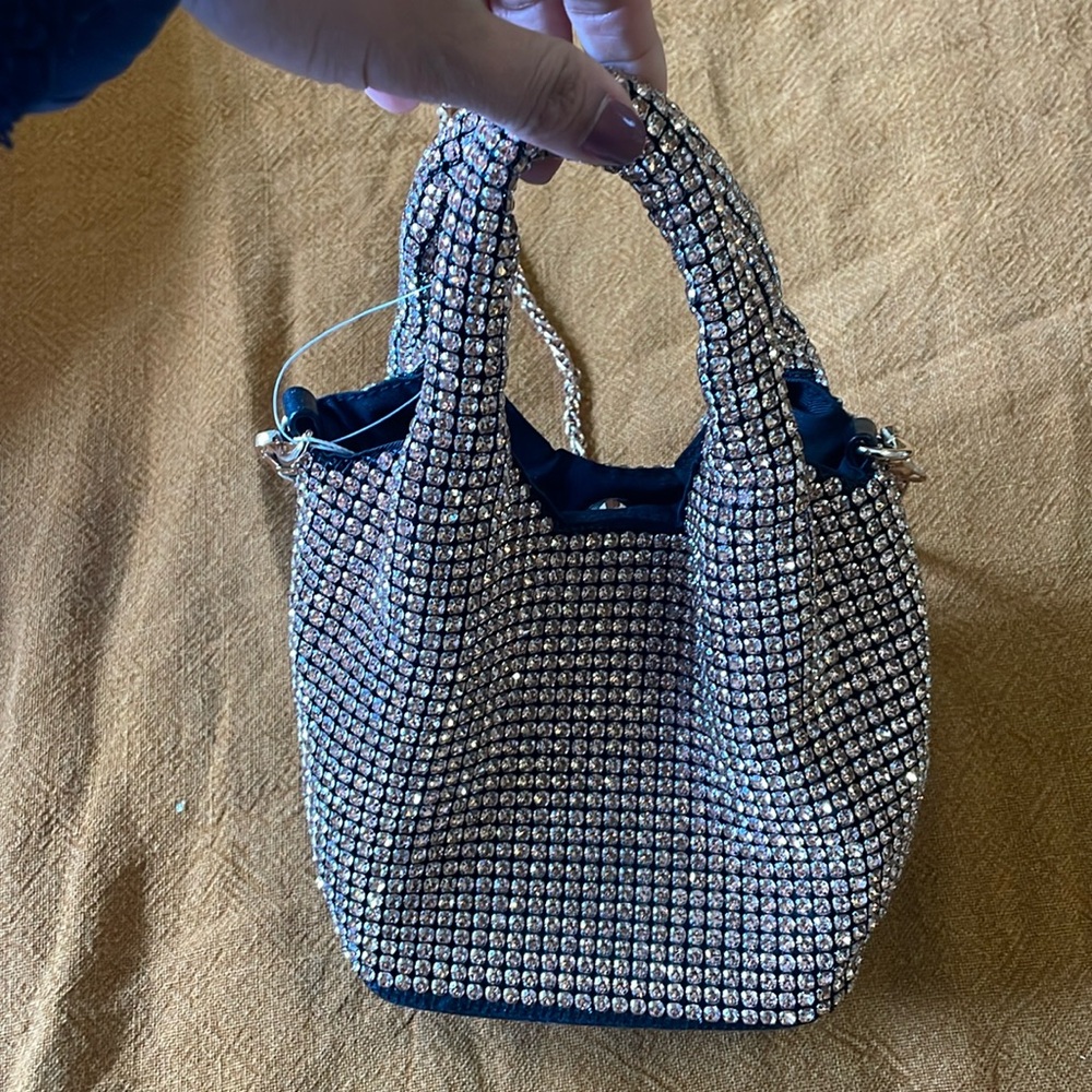 Rose gold diamond mini bag